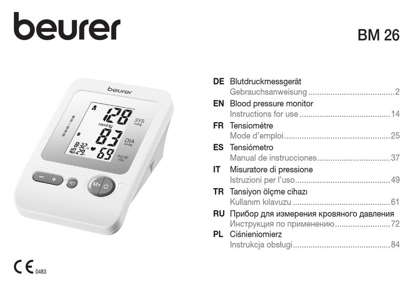 Beurer BM 26 User manual Beurer BM 26 User manual