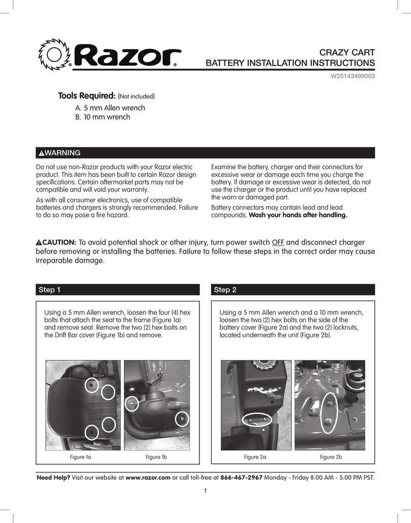 Razor W25143499003 installation instructions