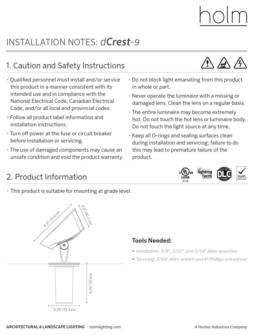 Holm dCrest-9 Installation notes Holm dCrest-9 Installation notes