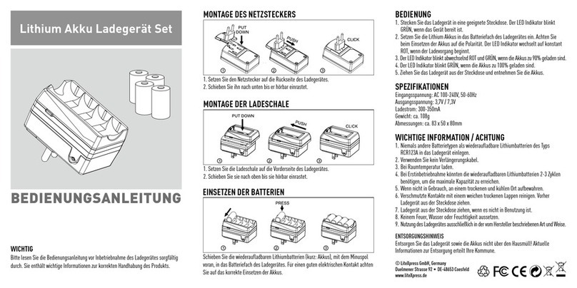 LiteXpress Charger Kit instruction manual