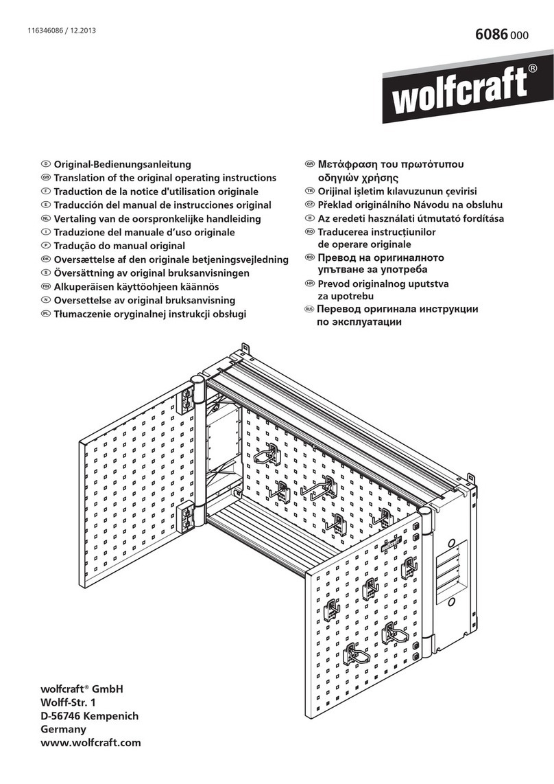 Wolfcraft 6086000 Translation of the original operating instructions