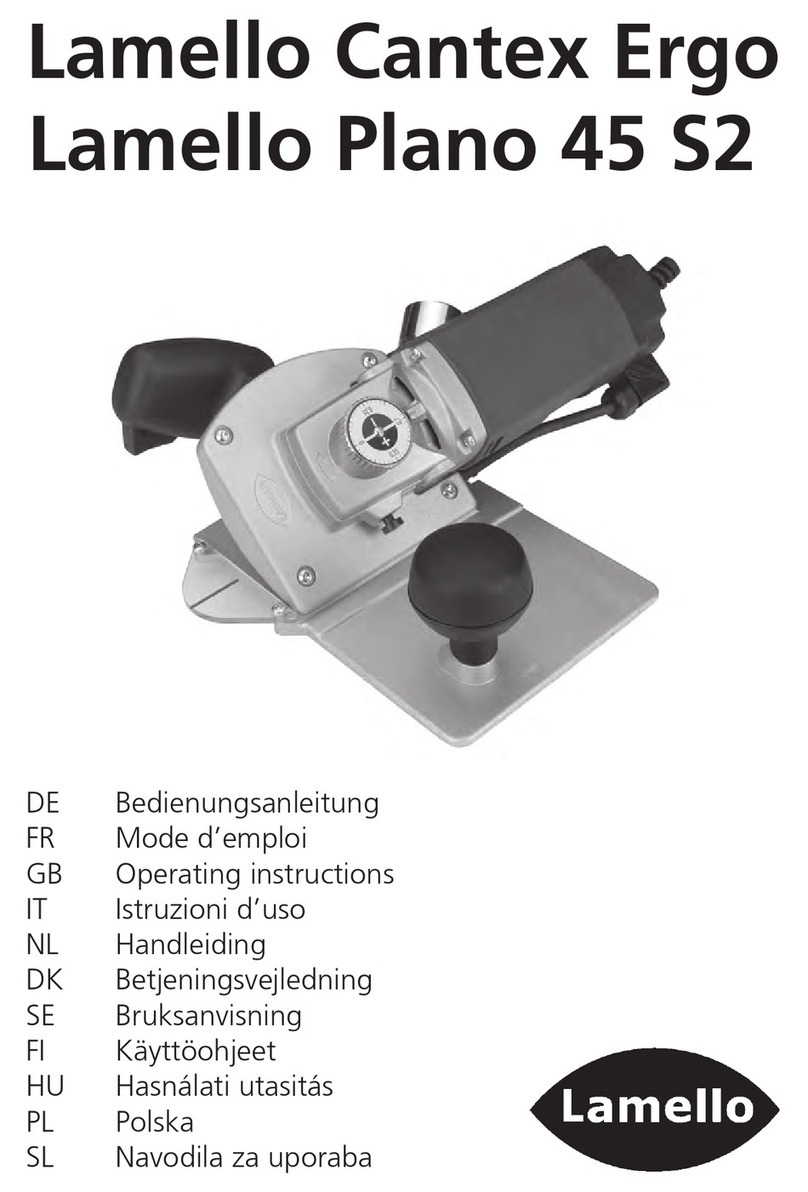 Lamello Cantex Ergo User manual