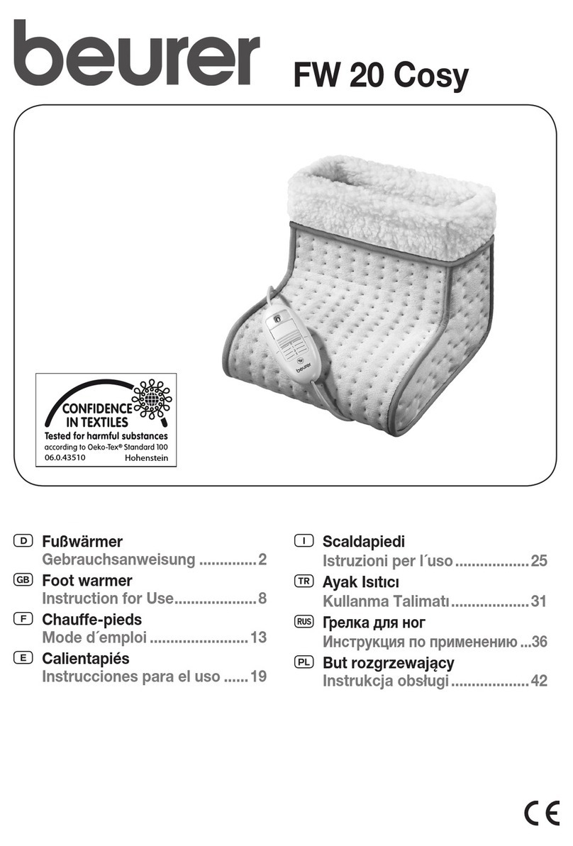 Beurer FW 20 Cosy Instructions for use
