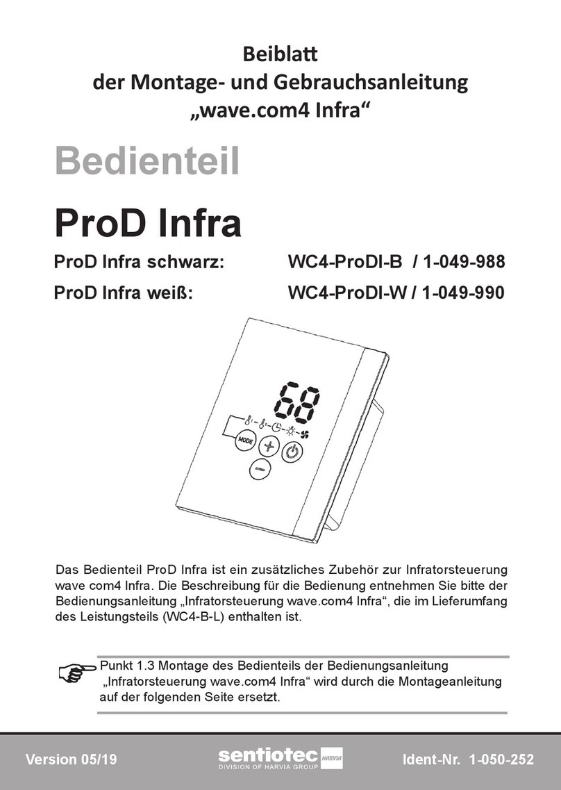 Sentiotec ProD Infra Series Owner's manual