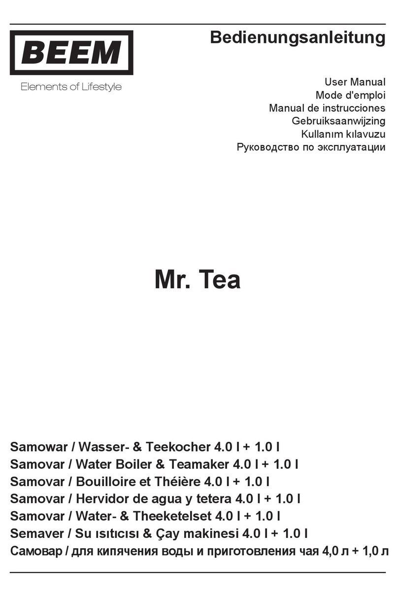 Beem Mr. Tea user manual