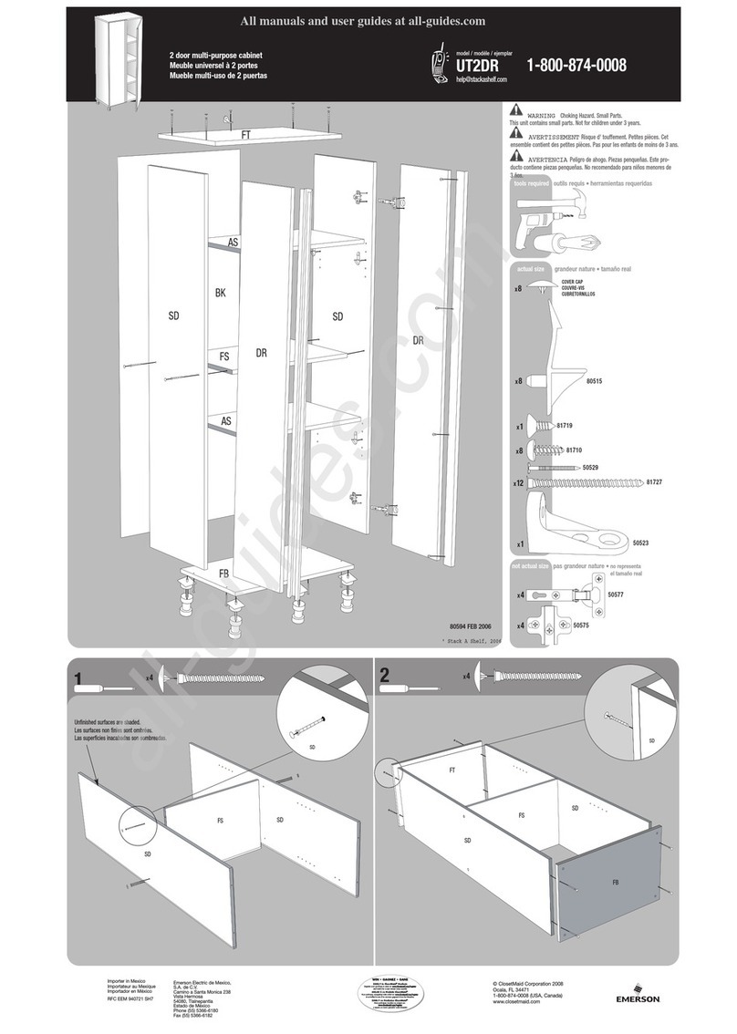 Closet Maid UT2DR User manual