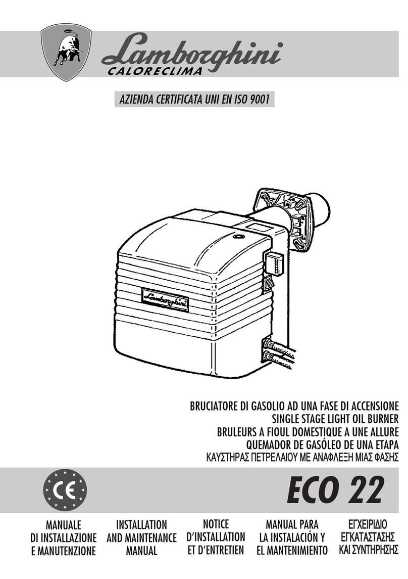 LAMBORGHINI ECO 22 Installation and maintenance manual