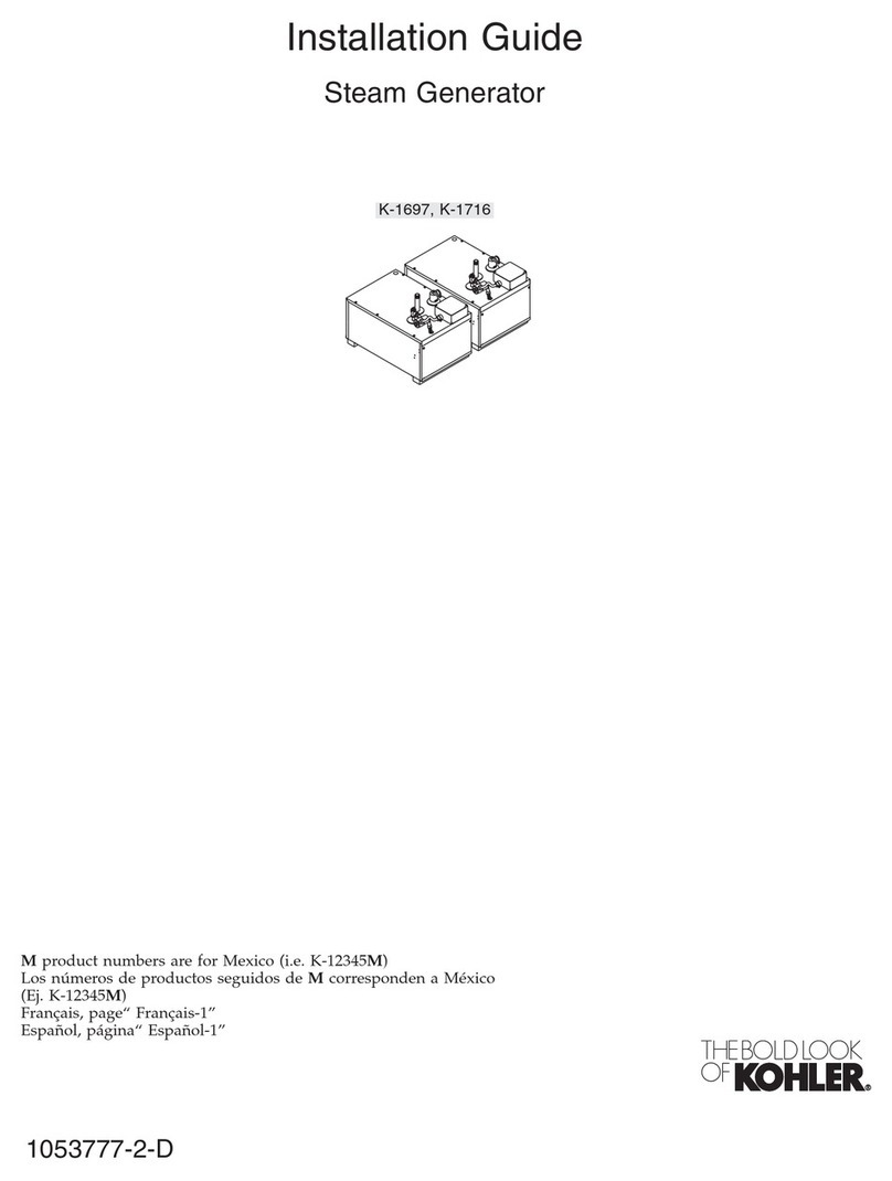 Kohler K-1697 User manual