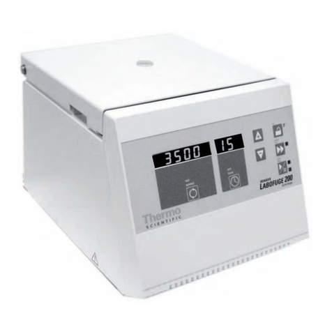 Thermo Scientific Labofuge 200 Instruction sheet