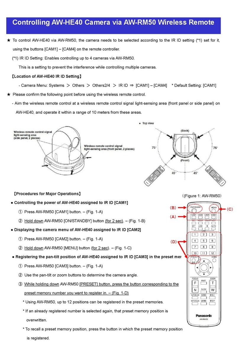 Panasonic aw-he40 series User manual