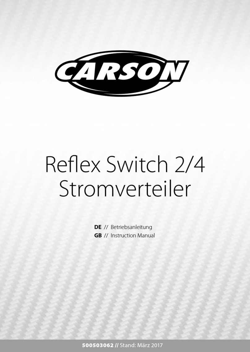 Carson Reflex Switch 2/4 User manual