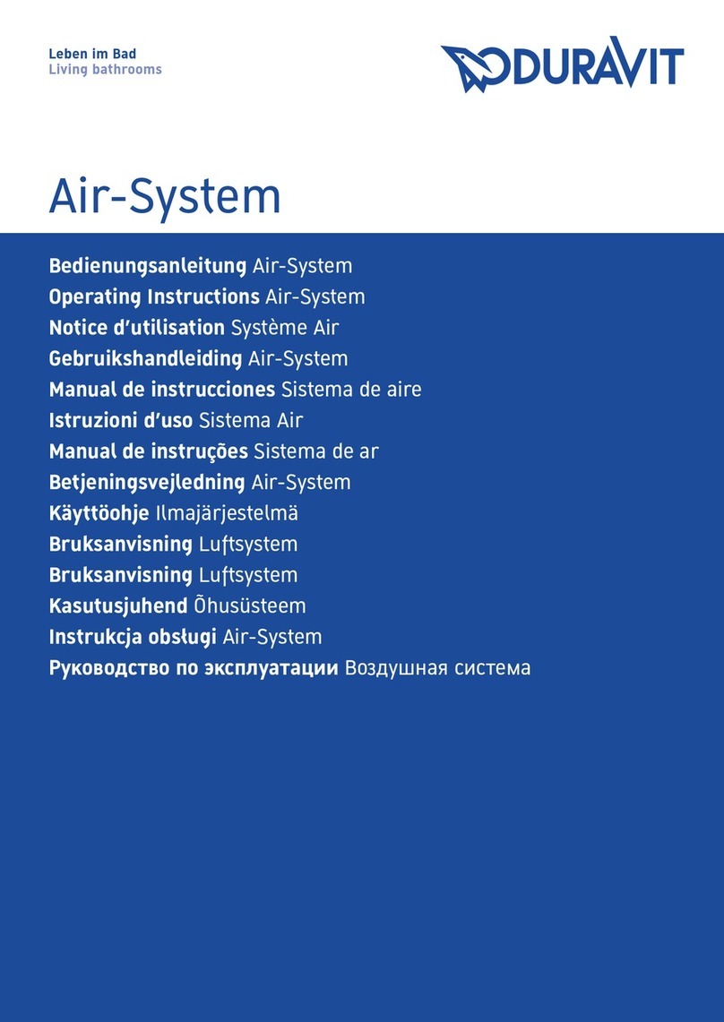DURAVIT Air-System operating instructions