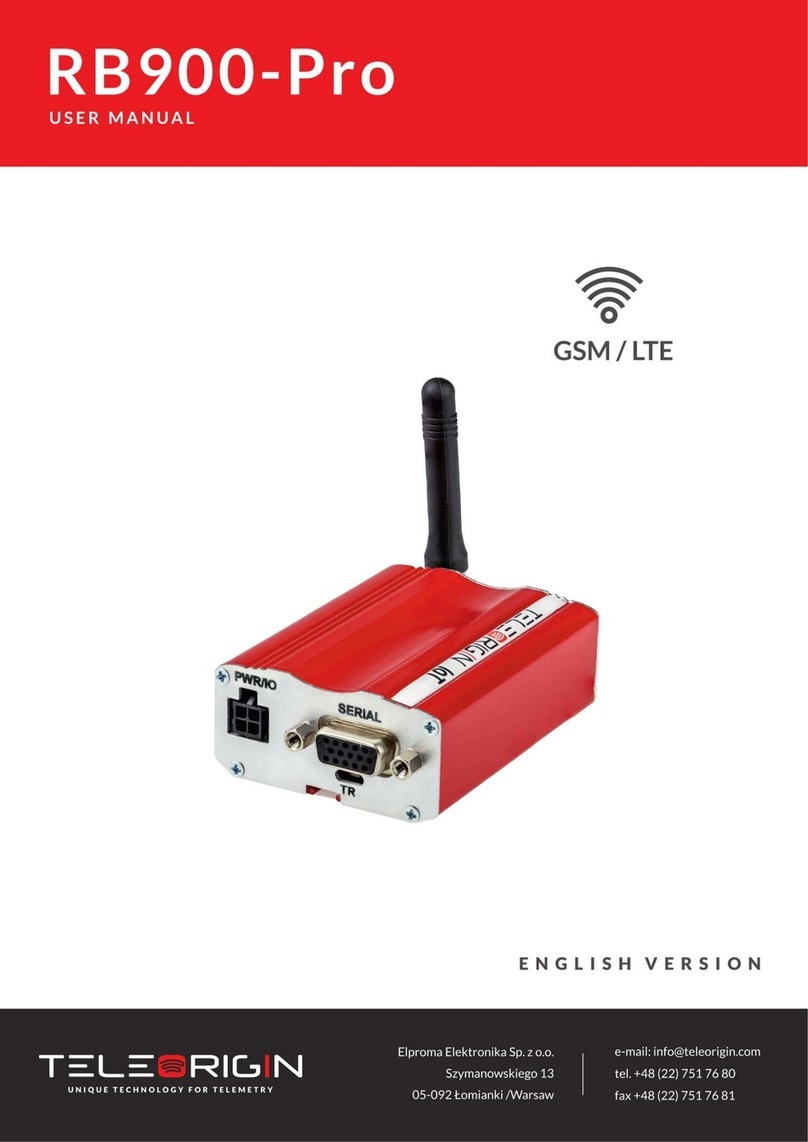 Teleorigin RB900-Pro user manual