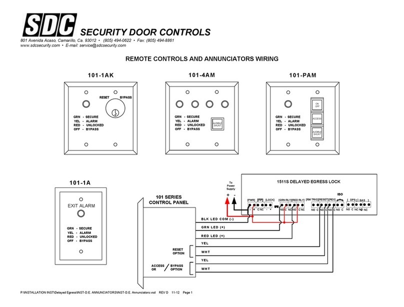 SDC 101-1AK Wiring instructions SDC 101-1AK Wiring instructions