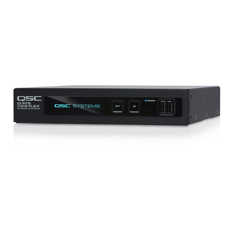 QSC Q-SYS I/O-8 Flex Specification sheet