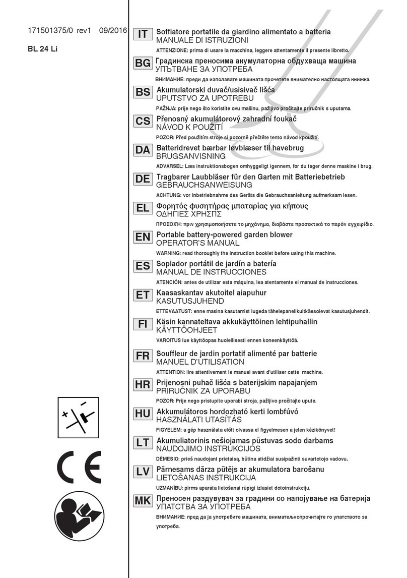 GGP ITALY BL 24 Li Operator's manual