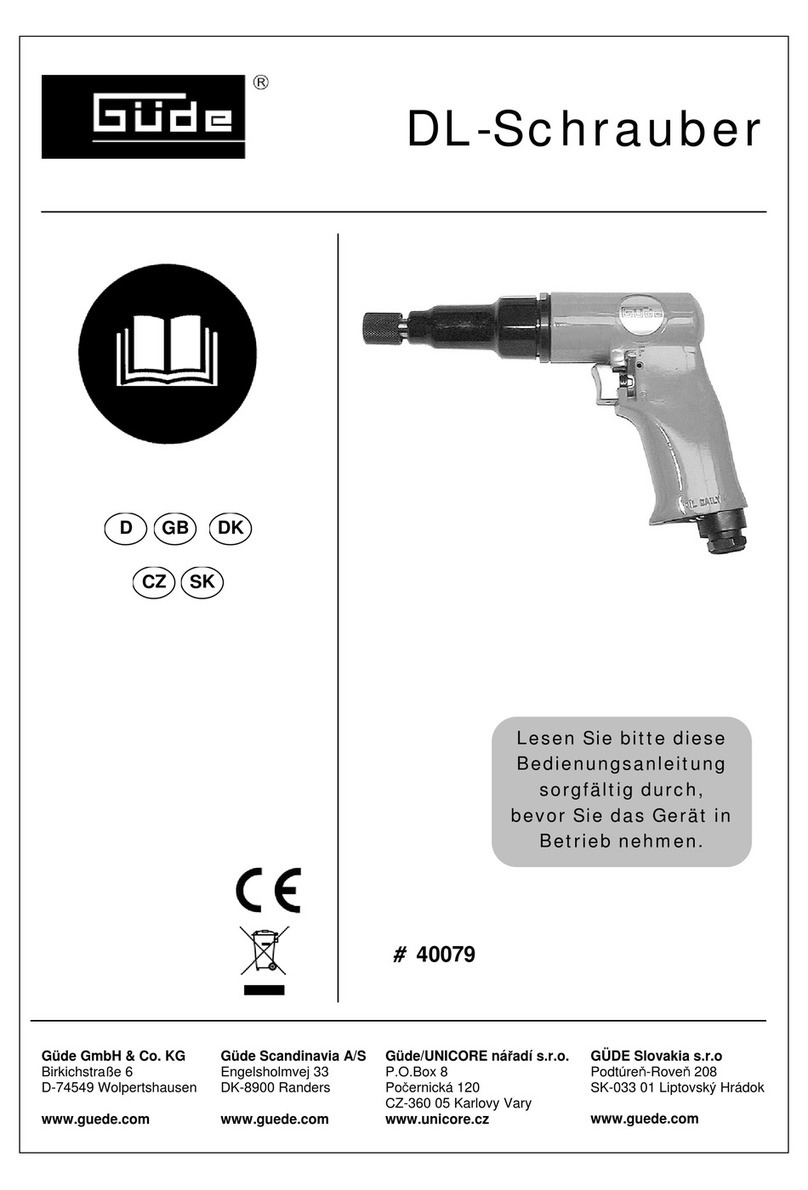 Gude 40079 instruction manual Gude 40079 instruction manual