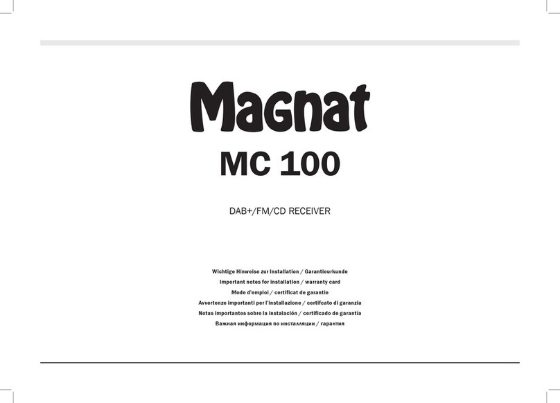 Magnat Audio MC 100 Quick start guide