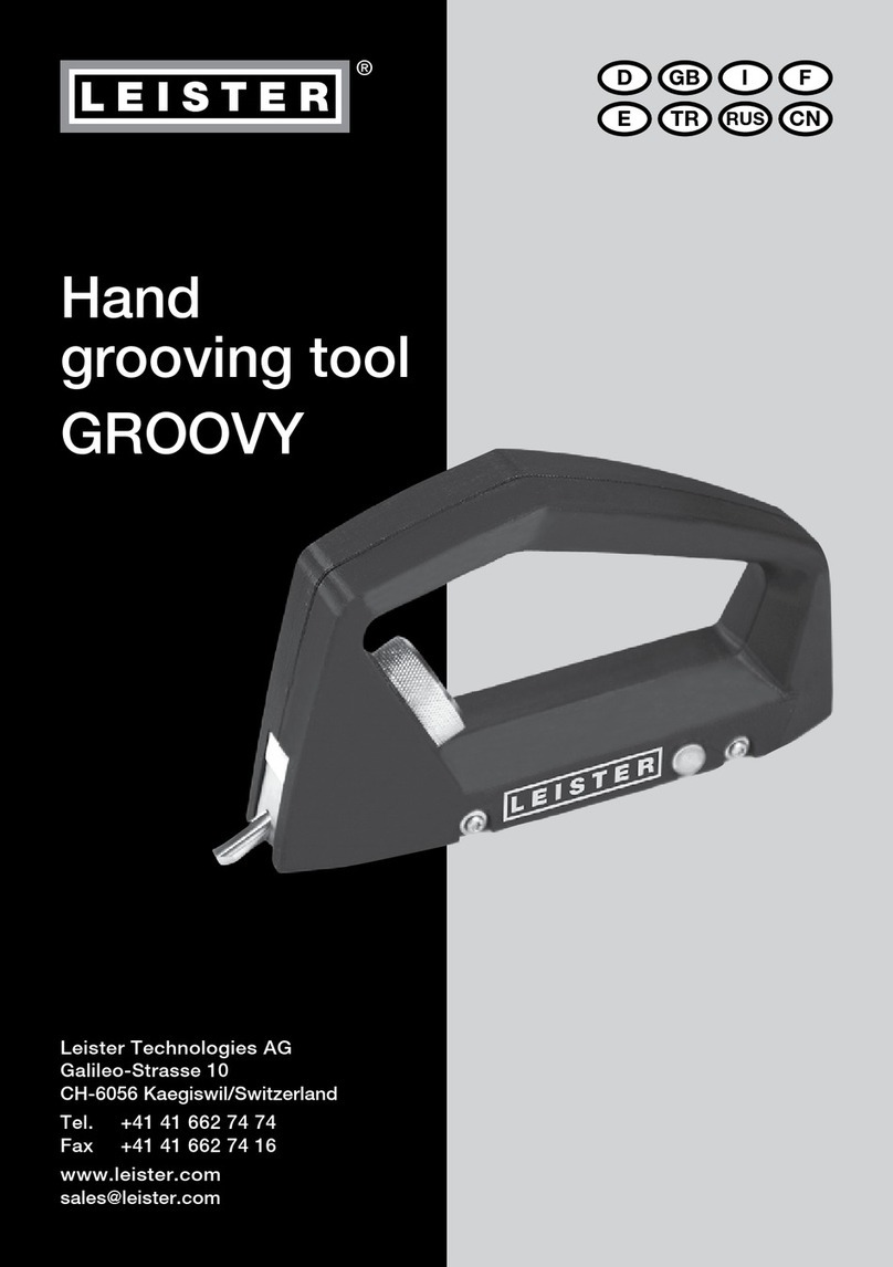 Leister GROOVY operating manual