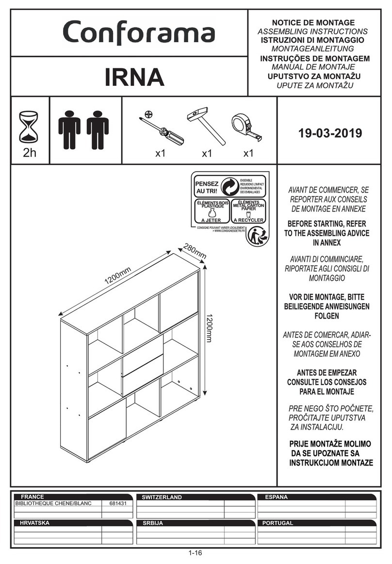 CONFORAMA IRNA Installation guide