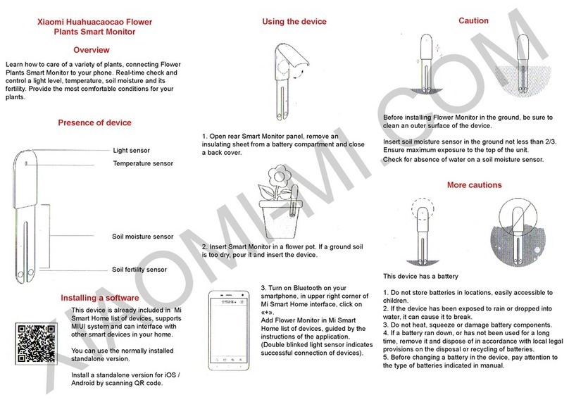 Xiaomi Huahuacaocao HHCCJCY01HHCC User manual