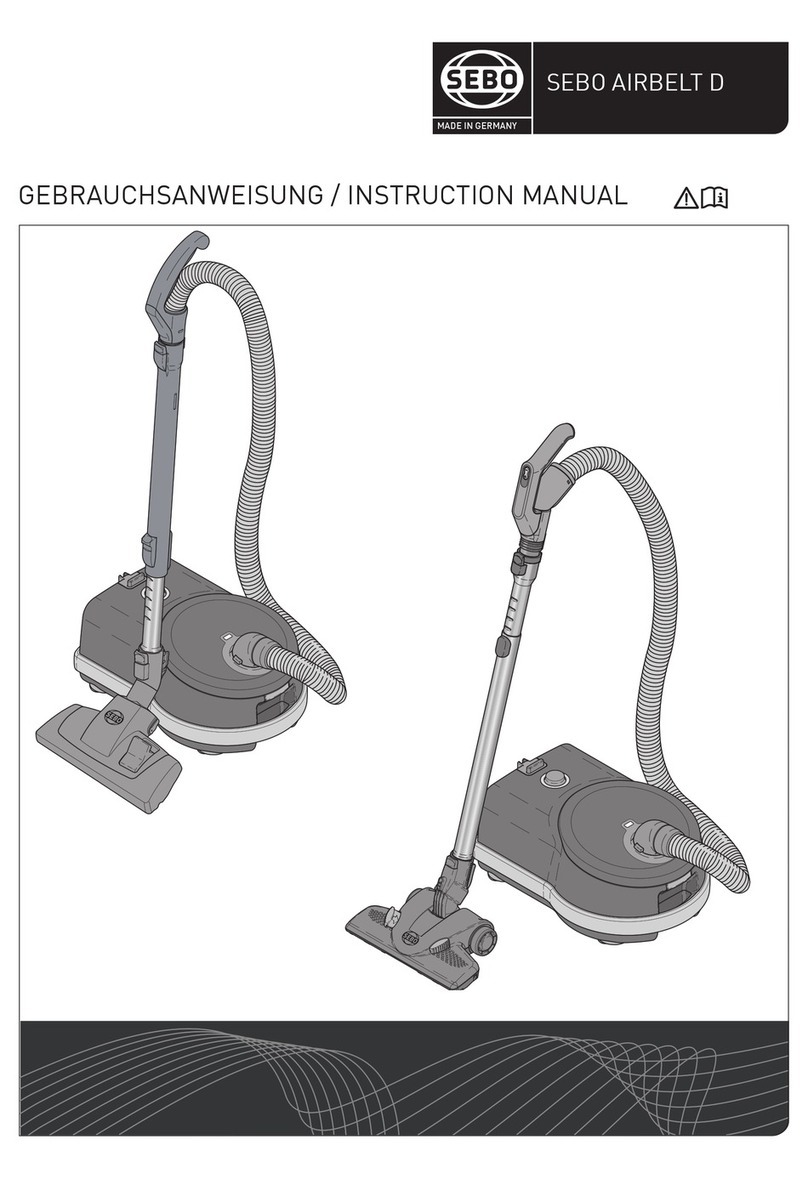 Sebo AIRBELT D Series instruction manual