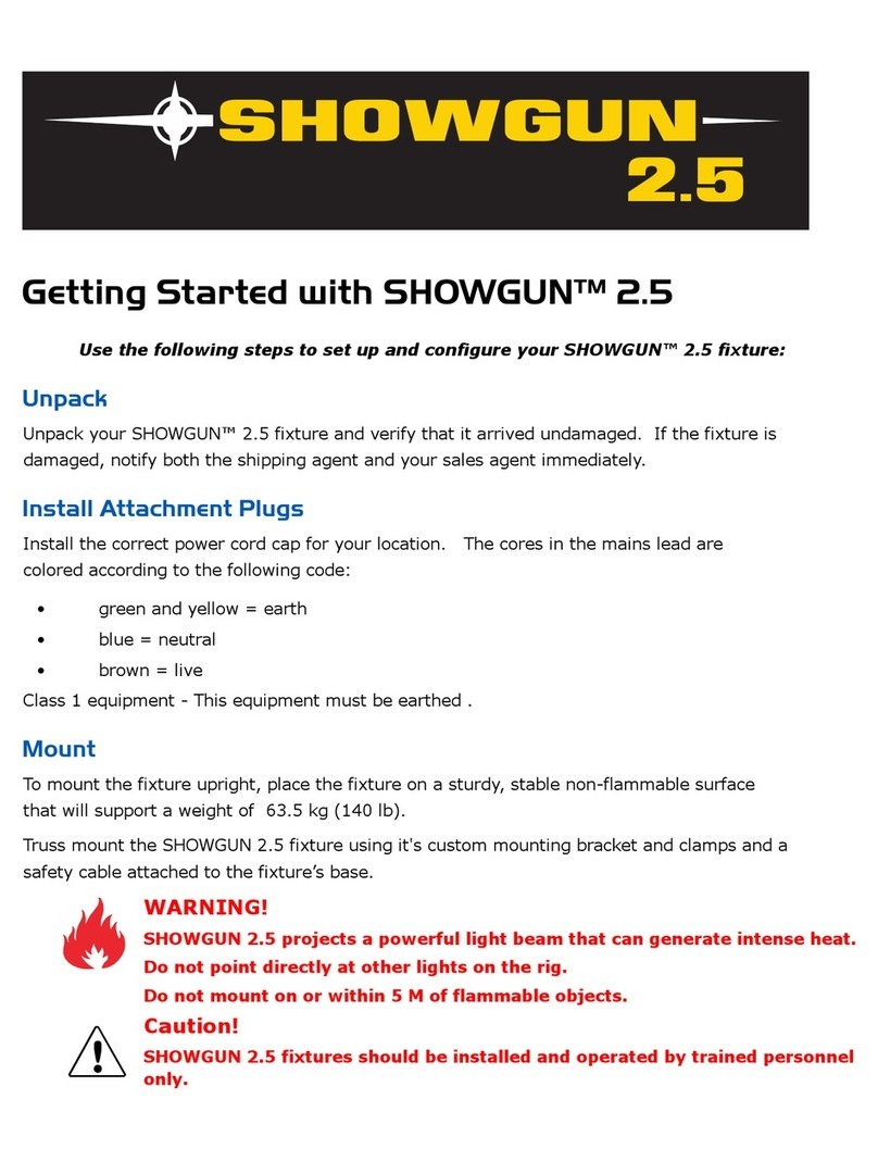 High End Systems SHOWGUN Getting started