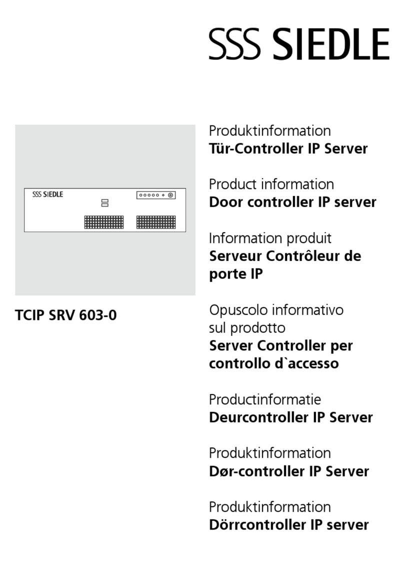 SSS Siedle TCIP SRV 603-0 User manual