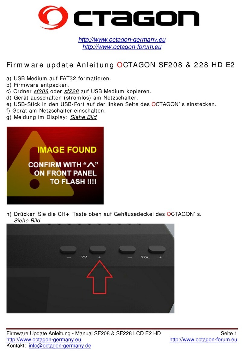 Octagon SF208 HD E2 User manual
