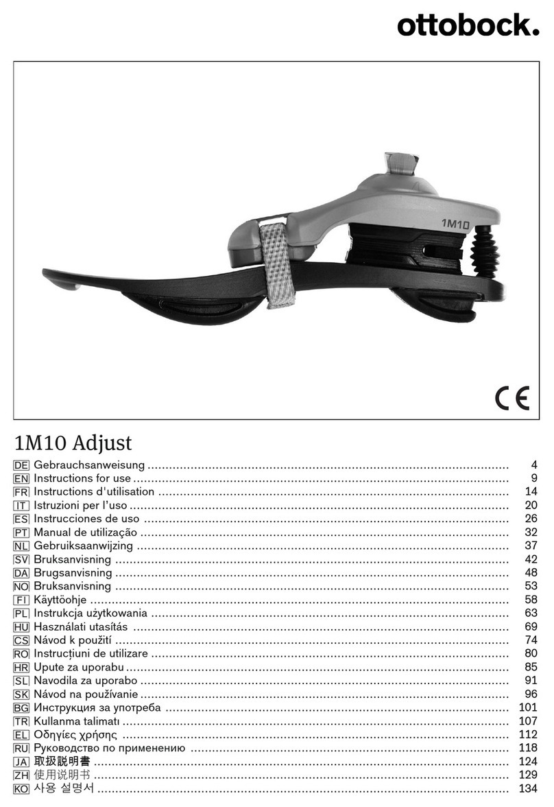 Otto Bock 1M10 Adjust Instructions for use