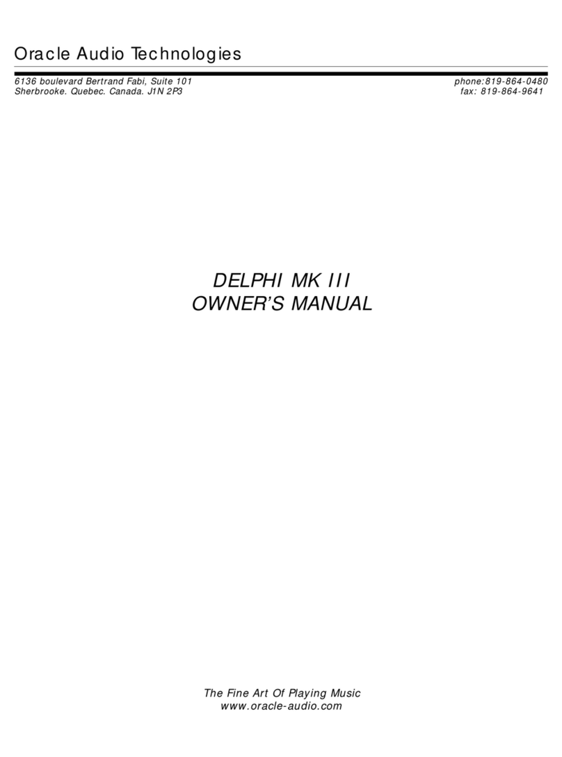 Oracle DELPHI MK III User manual
