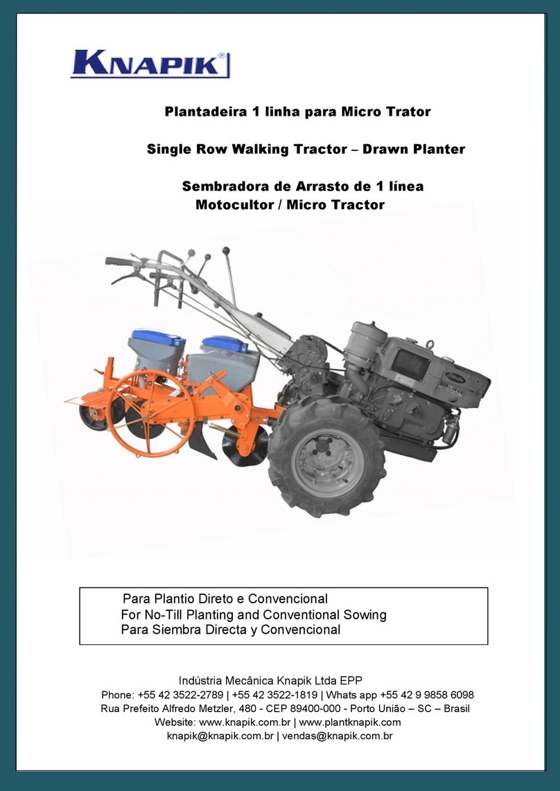 Knapik Single Row Walking Tractor manual
