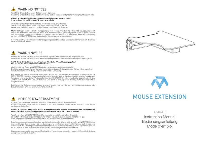 Monstertech MOUSE EXTENTION instruction manual