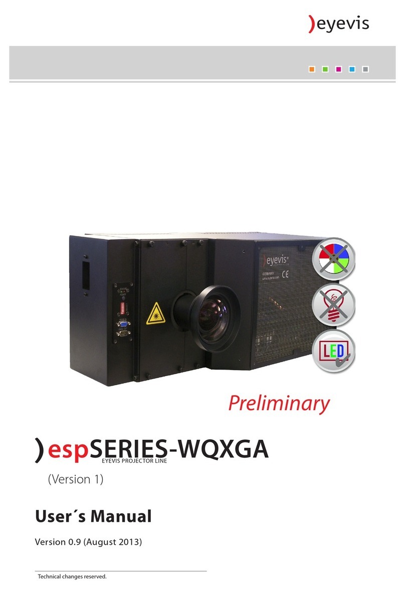 Eyevis esp WQXGA Series User manual