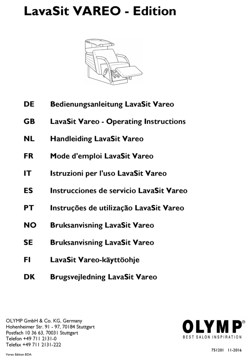 Olymp LavaSit VAREO operating instructions