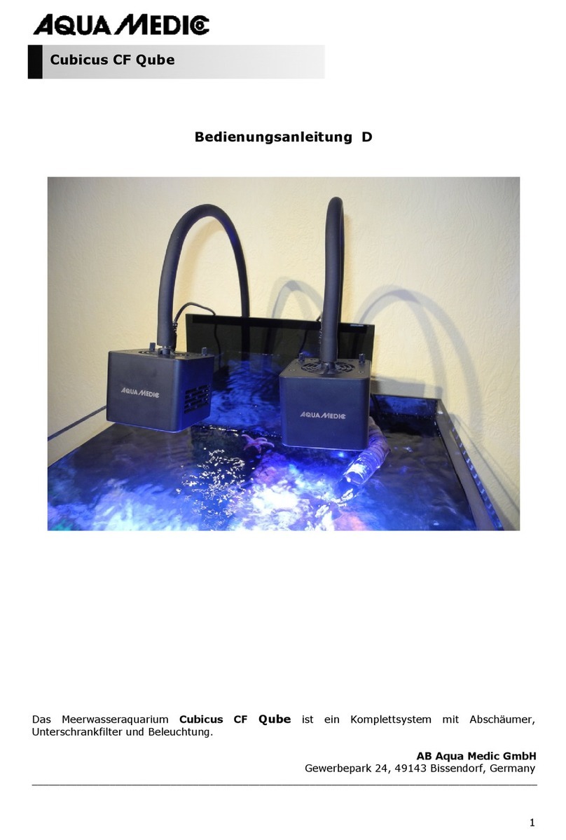 Aqua Medic Cubicus CF Qube User manual Aqua Medic Cubicus CF Qube User manual