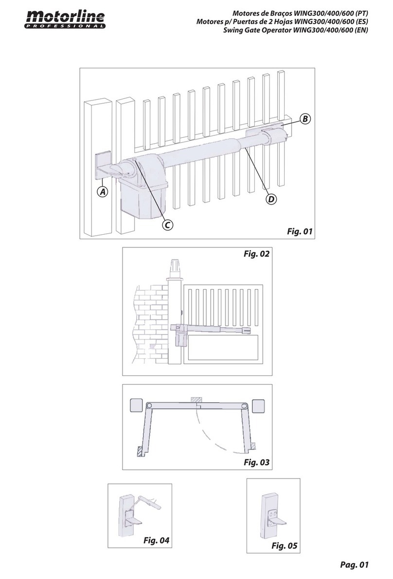 Motorline professional WING400 quick start guide
