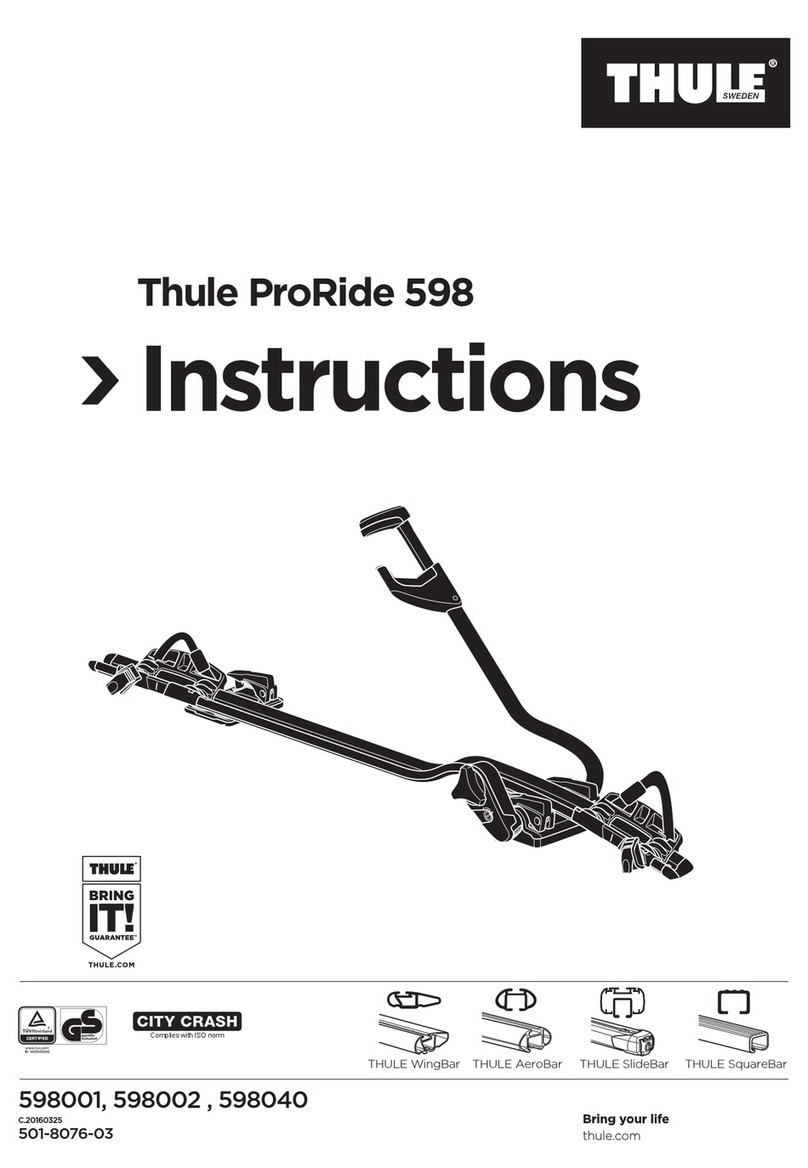 Thule ProRide 598001 User manual