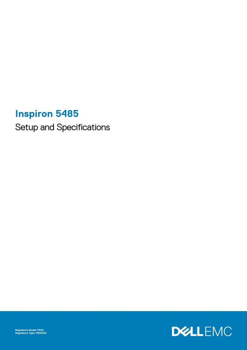 Dell Inspiron 5485 Setup and specifications