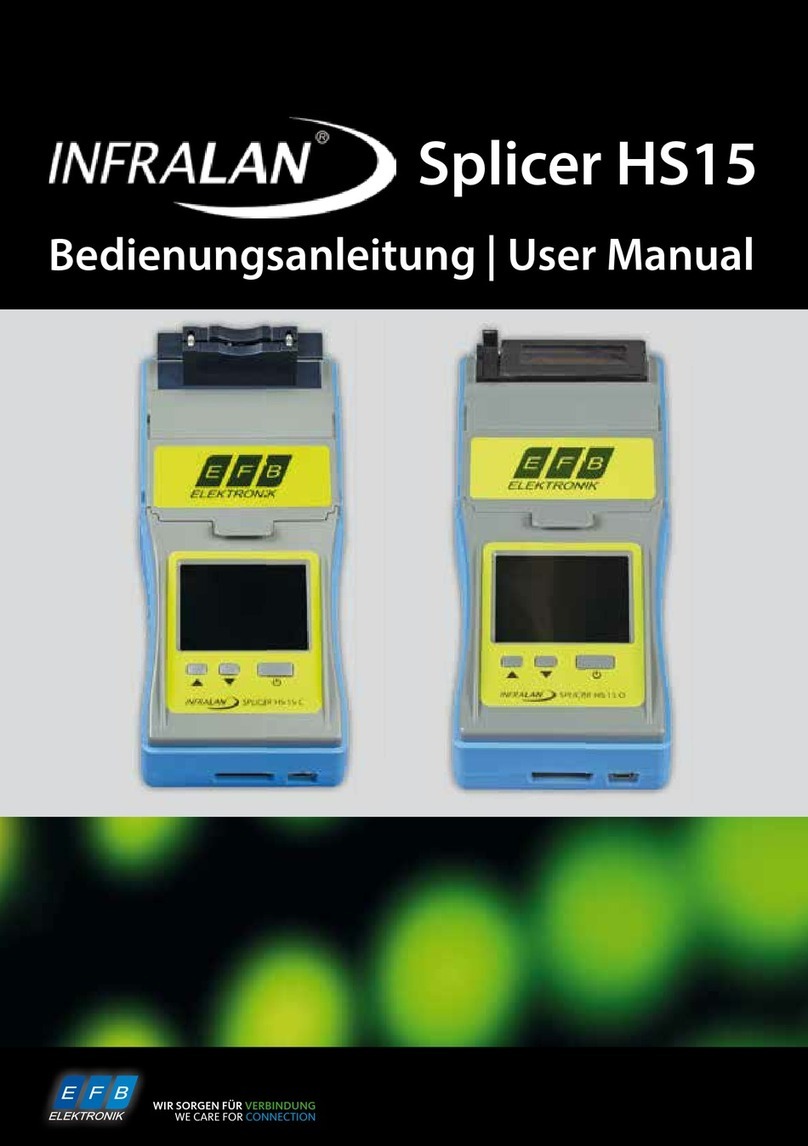INFRALAN Splicer HS15 Series user manual