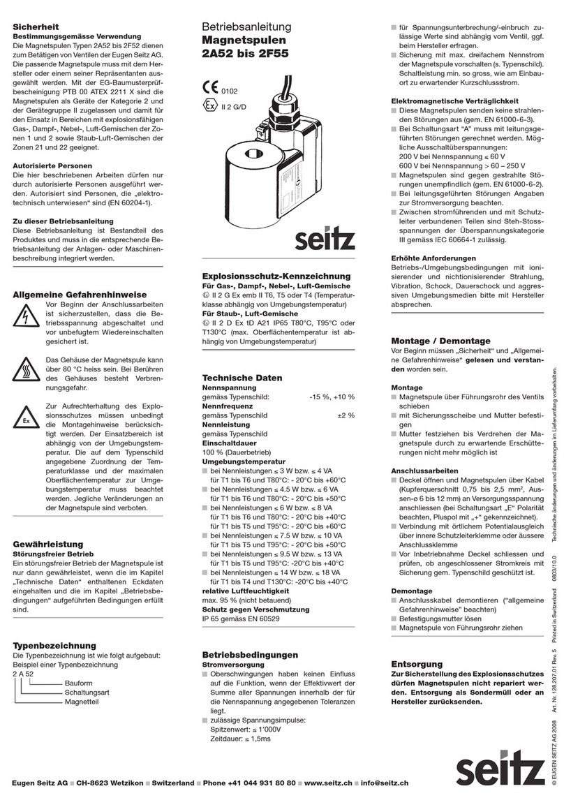 Seitz 2A52 User manual