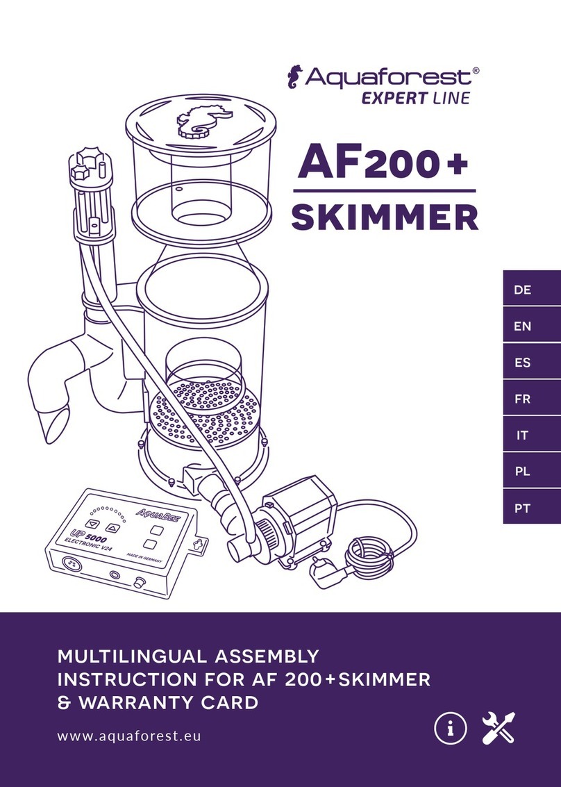 Aquaforest AF200+ Skimmer Assembly instruction