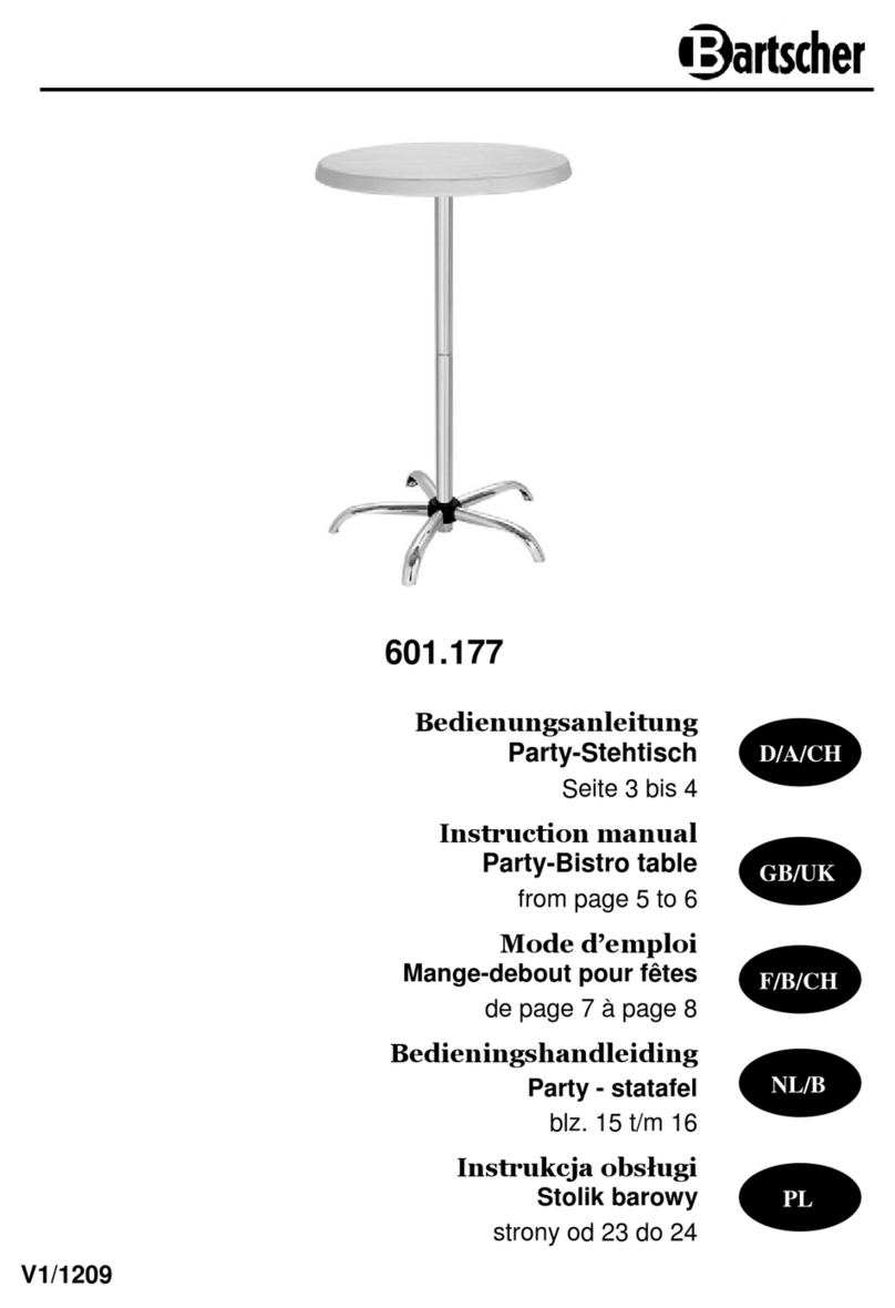 Bartscher 601.177 instruction manual