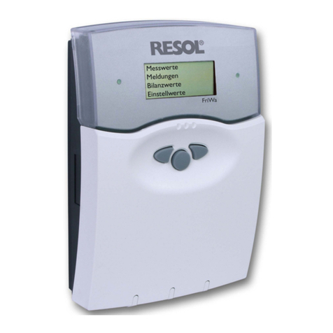 Resol FriWa User manual