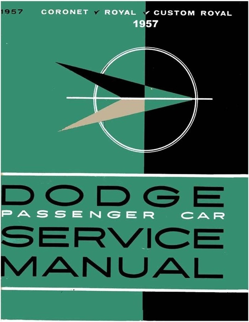Dodge CUSTOM ROYAL 1957 User manual