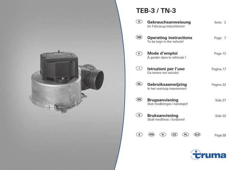 Truma TEB-3 operating instructions