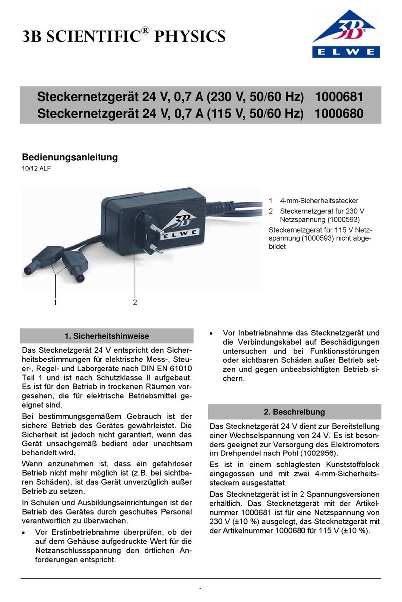 3B SCIENTIFIC PHYSICS 1000681 instruction sheet