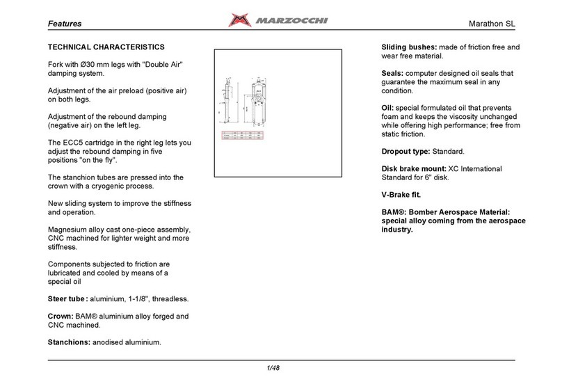 Marzocchi Marathon SL manual Marzocchi Marathon SL manual