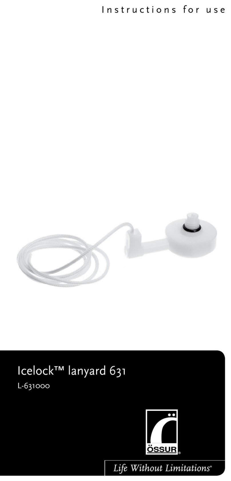 Ossur Icelock lanyard 631 Instructions for use
