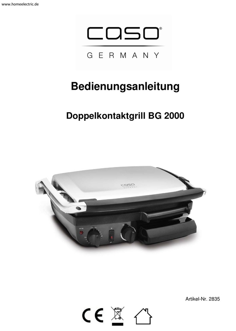 Caso BG 2000 operating manual